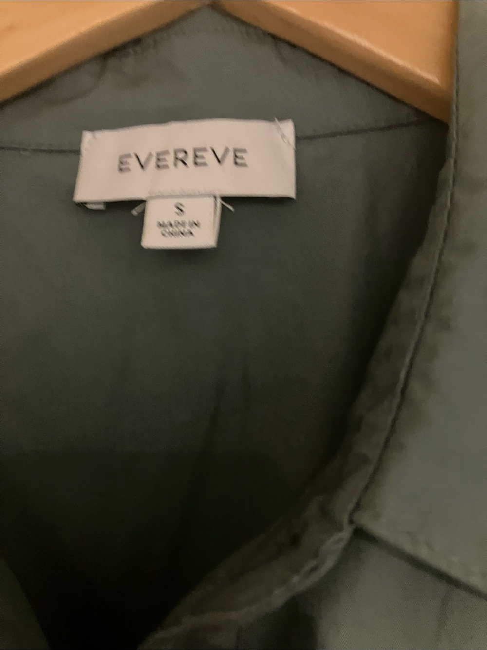 Evereve Olive Button-Front Dress - Picture 2 of 5